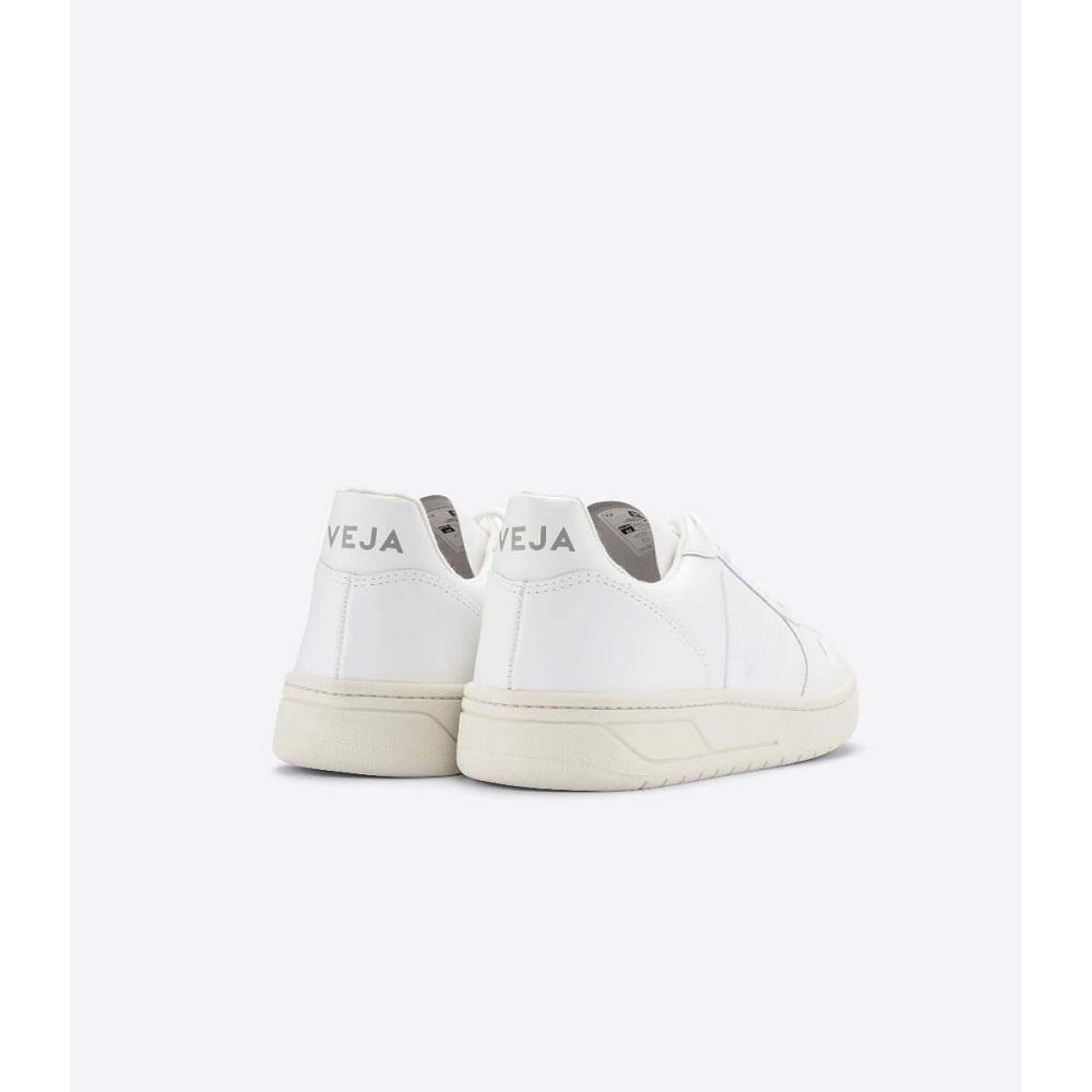 Women's Veja V-10 LEATHER Sneakers White | SG 665BEX